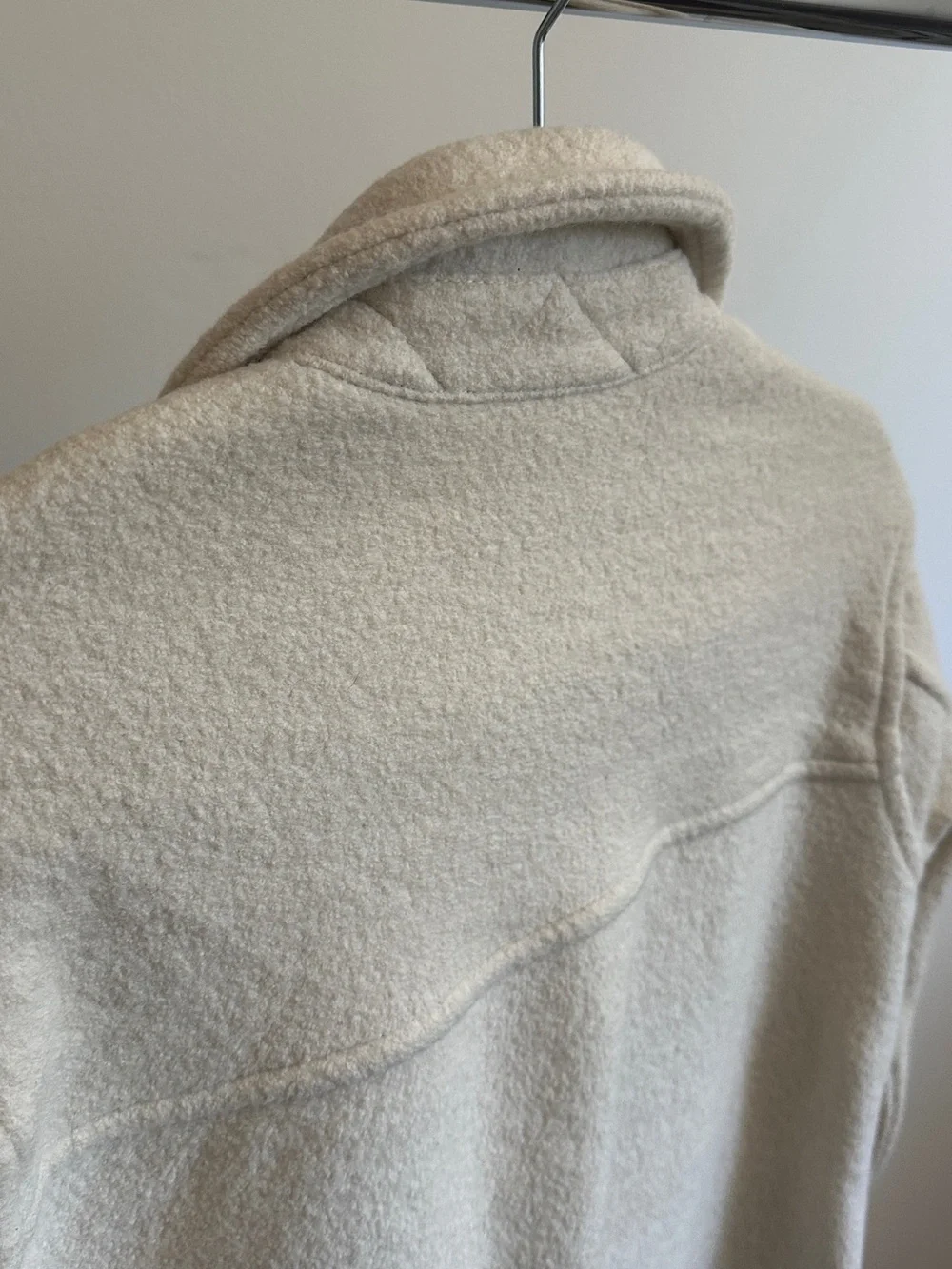 Wilfred Free Oatmeal Wool Shacket | 100% Merino Wool | Aritizia Size S - Picture 8 of 11